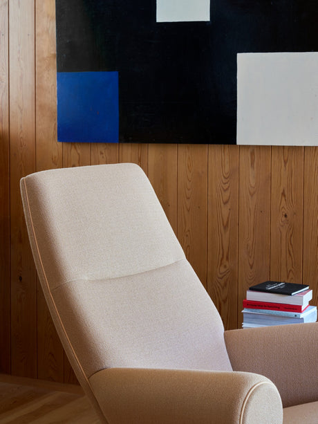 Queen Chair inkl. skammel i Vidar Duo 248 med keder i Vegeta læder af Hans J. Wegner - 3 - Jacobsen Plus