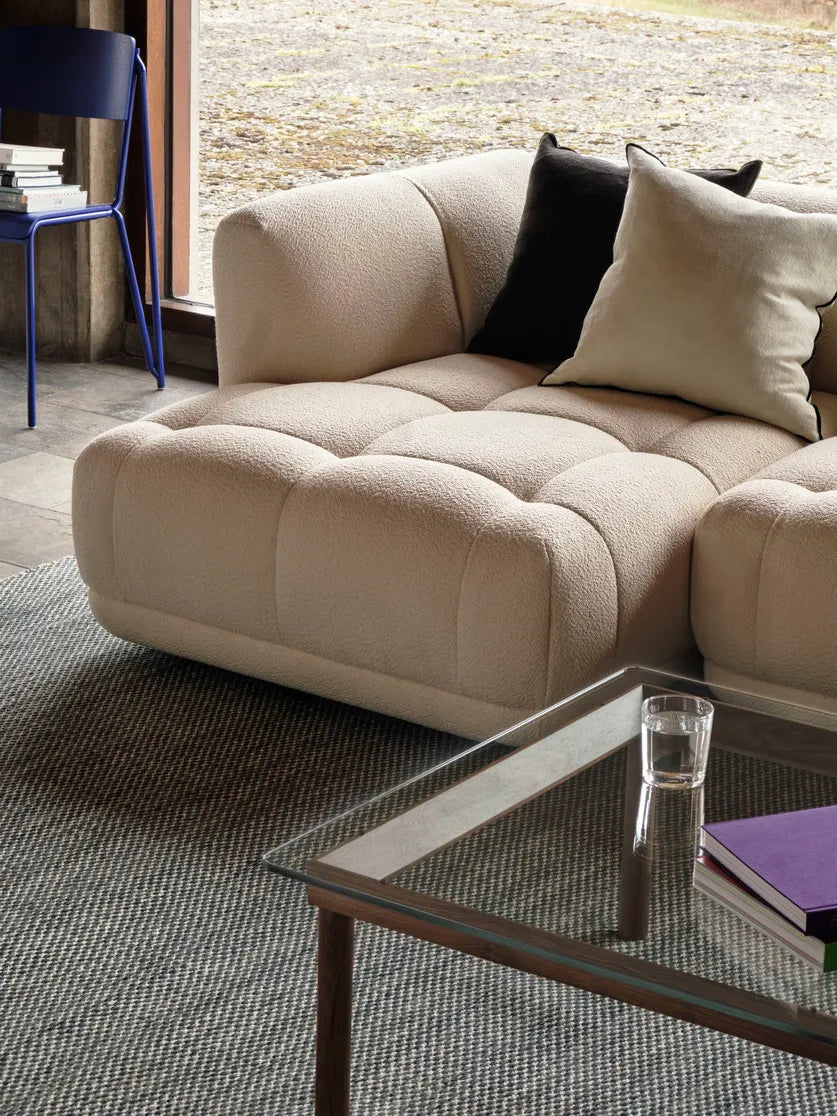 Quilton 2,5 pers. Sofa, Flamiber Cream A5, højre fra Hay - 3 - Jacobsen Plus