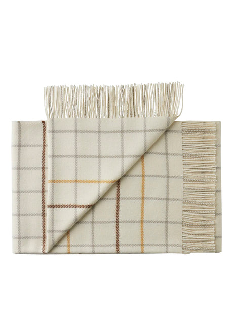 Quito Plaid, honey white fra Silkeborg Uldspinderi - 1 - Jacobsen Plus