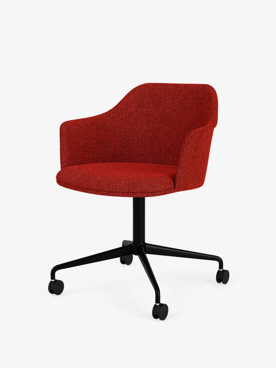 Rely HW51 Stol fra &Tradition - Hallingdal 596 / Black aluminium - Jacobsen Plus