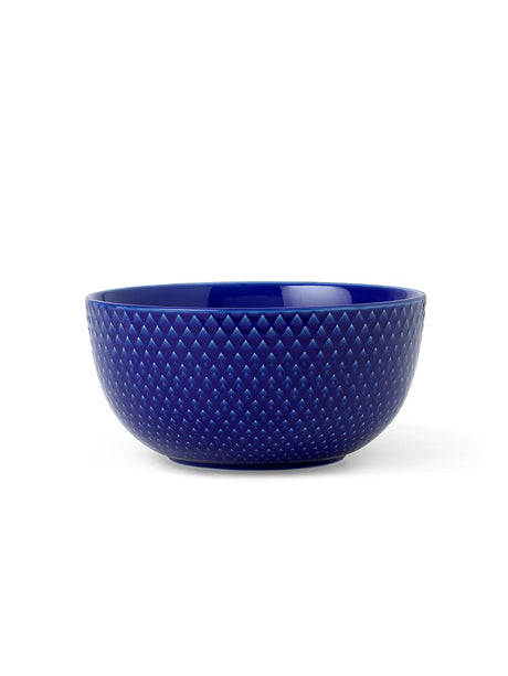 Rhombe skål Ø13 cm fra Lyngby Porcelæn - Mørkeblå - Jacobsen Plus