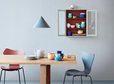 Rhombe krus, turkis fra Lyngby Porcelæn - 2 - Jacobsen Plus