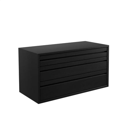 Royal System Modul m. 3 Skuffer fra DK3 - Eg / Sortlakeret / Inkl. ophæng til lister - Jacobsen Plus