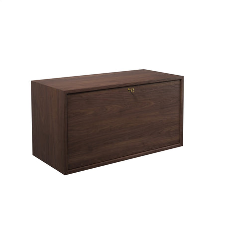 Royal System Modul m. Skrivebord/barklap fra DK3 - Valnød / Olie / Inkl. ophæng til lister - Jacobsen Plus