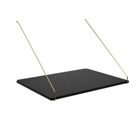 Royal System Skrivebordshylde fra DK3 - Eg / Sortlakeret / Rå messing - Jacobsen Plus