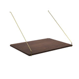 Royal System Skrivebordshylde fra DK3 - Valnød / Olie / Rå messing - Jacobsen Plus