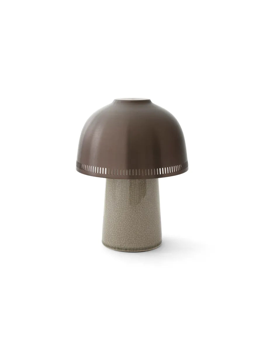 Raku SH8 portable bordlampe fra &Tradition - Beige Grey-Bronzed - Jacobsen Plus