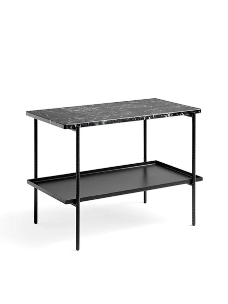 Rebar Side Table L75 fra Hay - Black / Black Marble - Jacobsen Plus