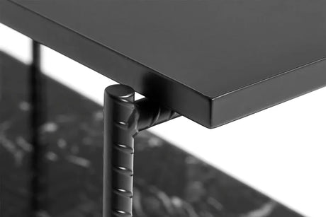 Rebar Side Table L75 fra Hay - Soft Black / Black Marble - Jacobsen Plus