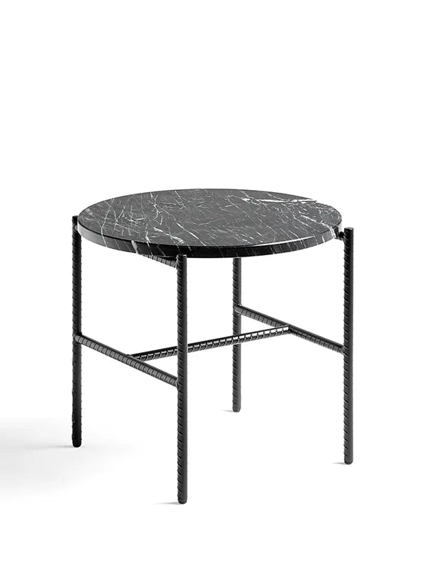 Rebar Side Table Ø45 fra Hay - Black / Black Marble - Jacobsen Plus