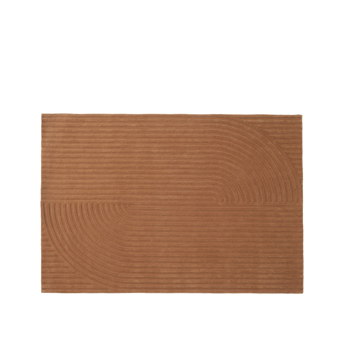 Muuto - Relevo Quattro gulvtæppe, 170 x 240 cm - Burnt orange - Jacobsen Plus
