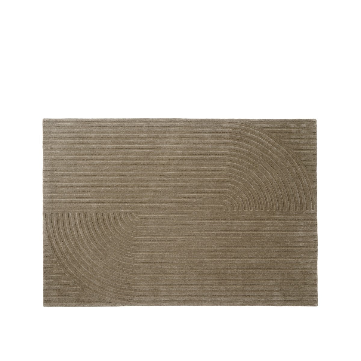 Muuto - Relevo Quattro gulvtæppe, 170 x 240 cm - Taupe - Jacobsen Plus