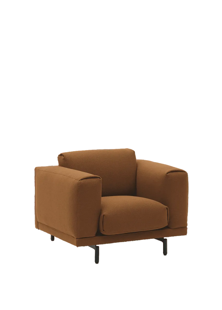 Muuto - Rest Loungestol - Acca 361 - Sort metal stel - Jacobsen Plus
