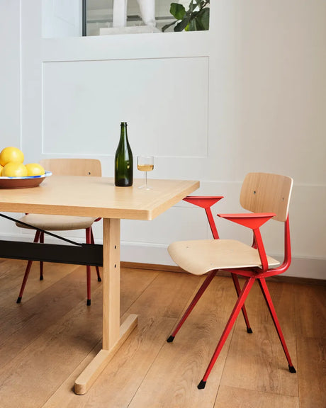 Passerelle Table, L300 cm fra Hay - Water-based lacquered oak / Ink black / Water-based lacquered oak - Jacobsen Plus