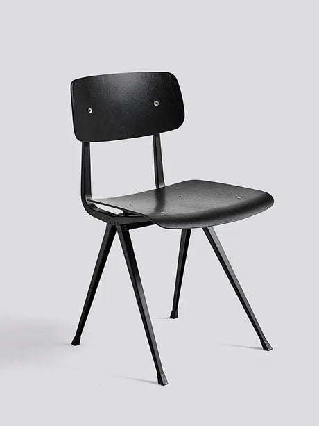 Result Chair fra Hay - Sort pulverlakeret stål / Sort (bejdset) - Jacobsen Plus