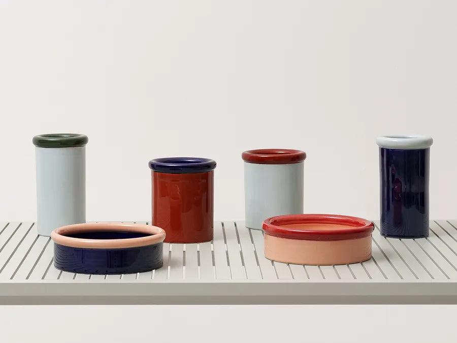 ROD bowl, coral/dark blue fra Nine - 4 - Jacobsen Plus