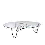 Rythme Oval sofabord fra Ligne Roset - Lakeret sort - Jacobsen Plus
