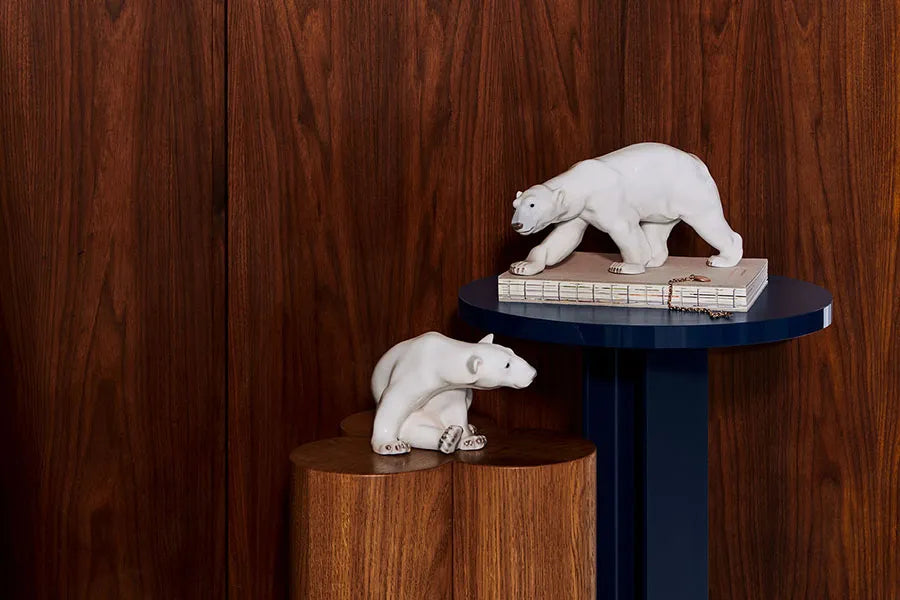 Royal Copenhagen Figurine Isbjørn, siddende 12 cm