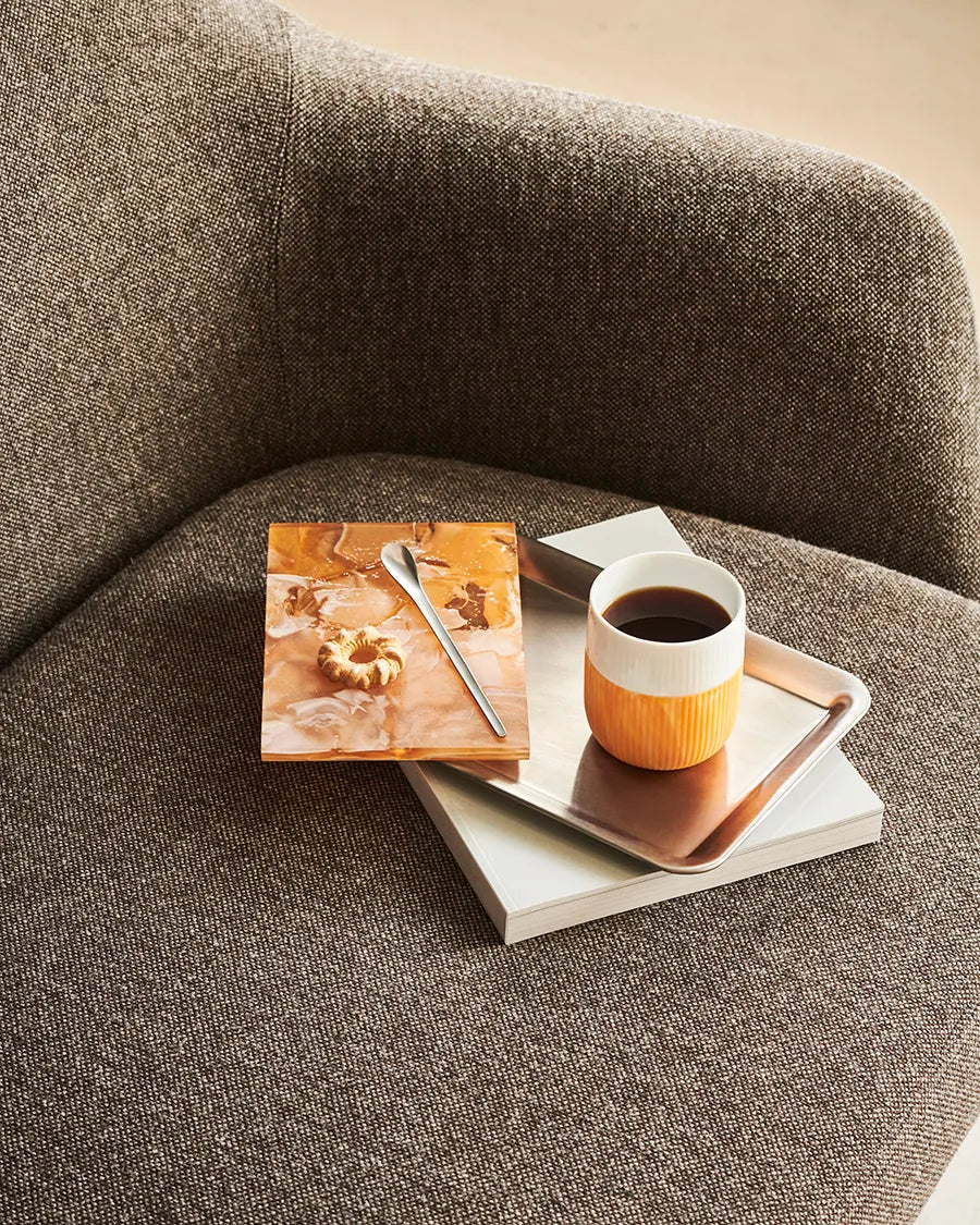 Royal Copenhagen Riflet Contrast Marble, Fiery Yellow 35 cl