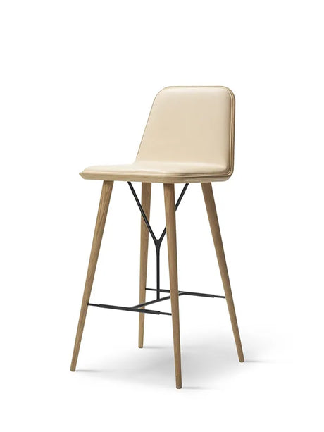 Spine Barstool fra Fredericia Furniture - Stofgruppe 0 / Eg lak - Jacobsen Plus