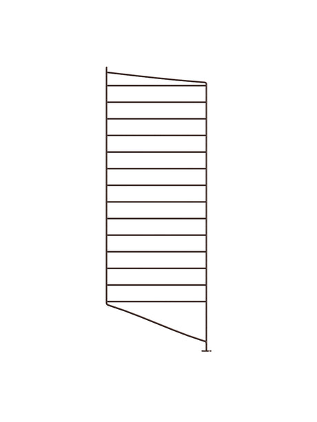 Gulvgavl fra String - Dark Brown / 1 stk - 85x30 cm - Jacobsen Plus