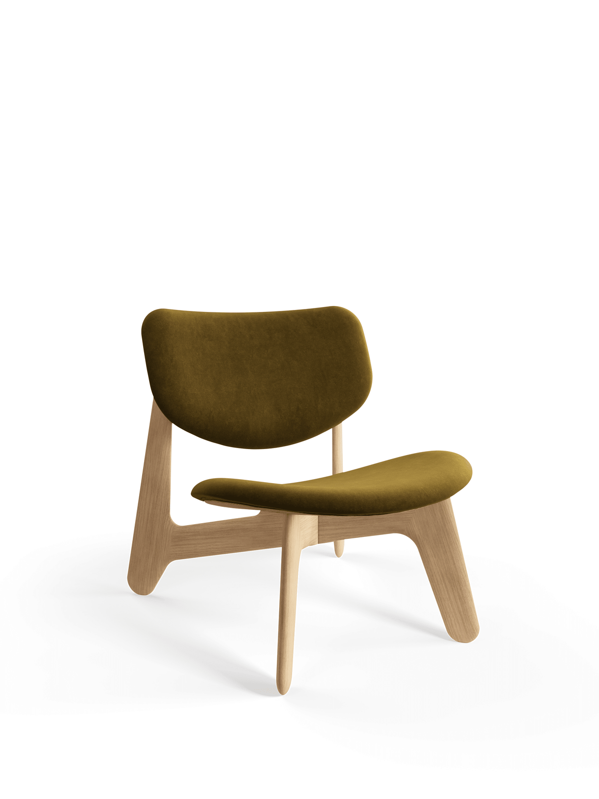 Slab Lounge Chair fra Tom Dixon - Natural Oak - Royal 0162 - Jacobsen Plus