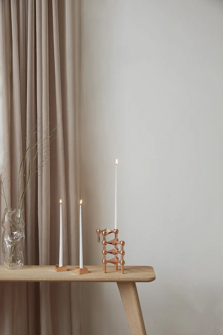 Reflect Lysestage, rosa guld fra STOFF Nagel - Small - Jacobsen Plus