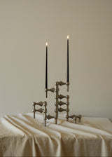 Nagel Lysestage, børstet krom fra STOFF Nagel - 1 - Jacobsen Plus