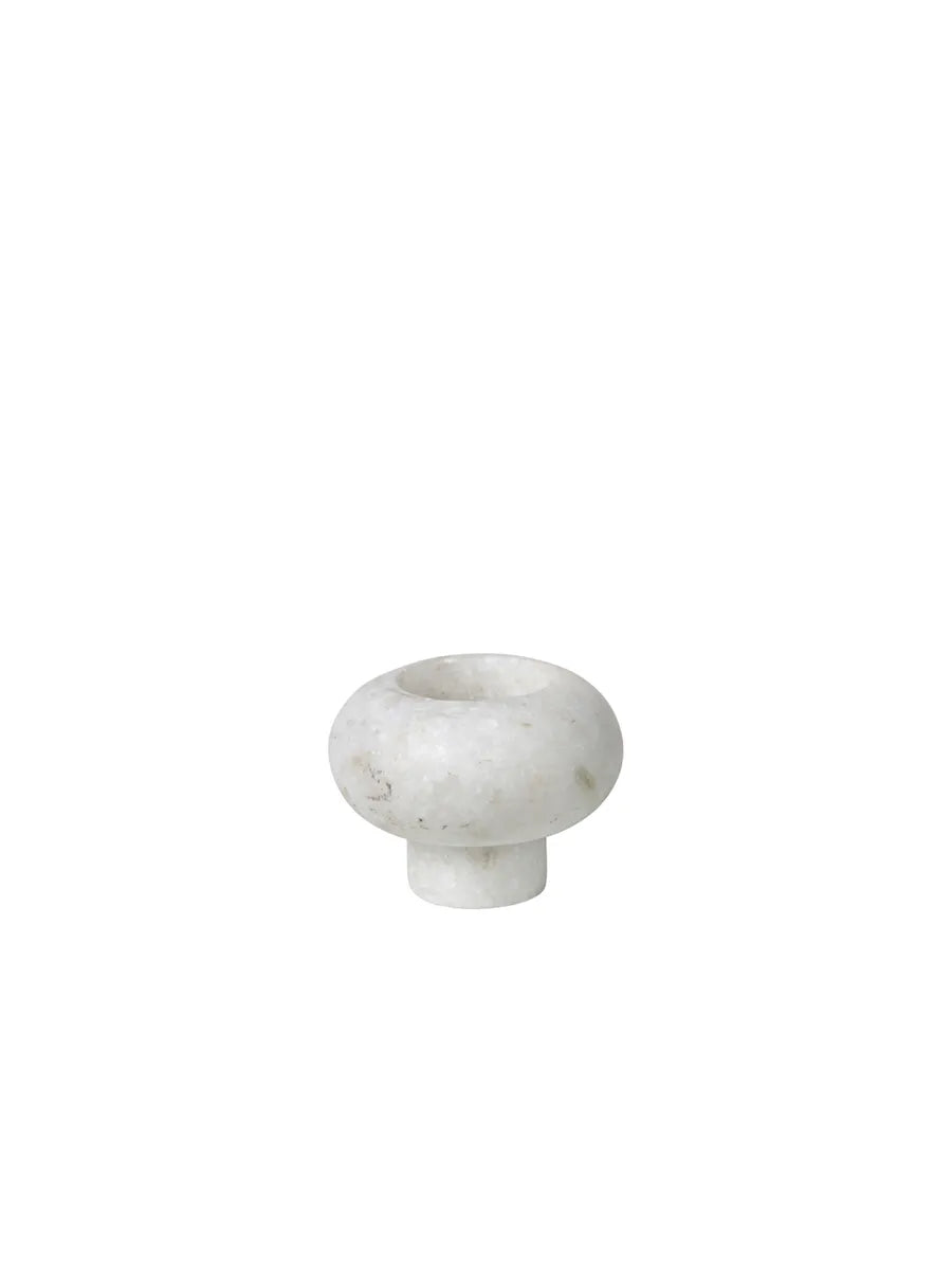 Stone Stacking Candleholder White fra Tom Dixon