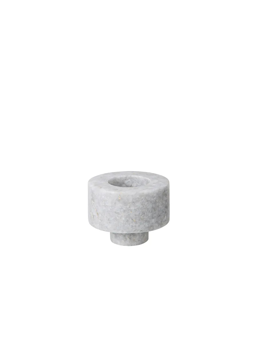 Stone Stacking Candleholder White fra Tom Dixon