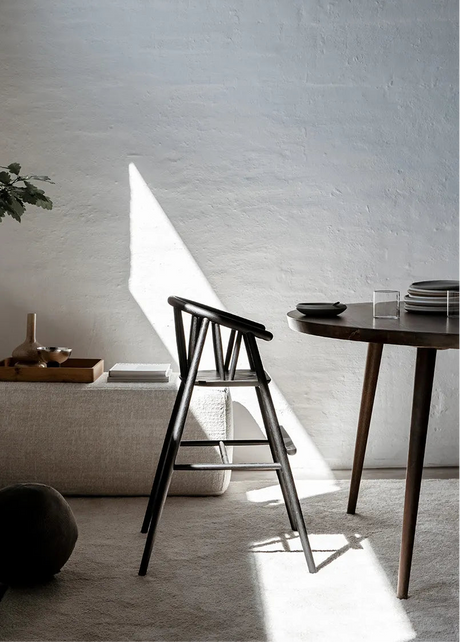 Saga Højstol, sortlakeret eg fra Oaklings - 2 - Jacobsen Plus