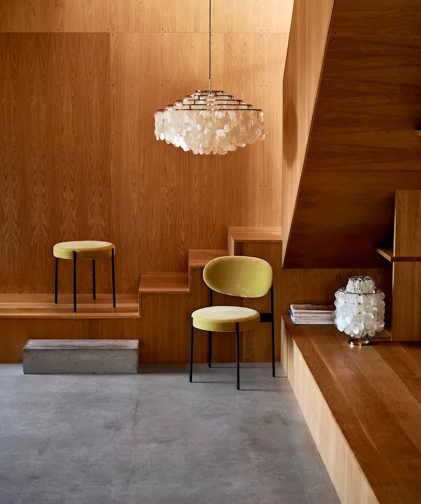 Serie 430 spisestol, sort af Verner Panton