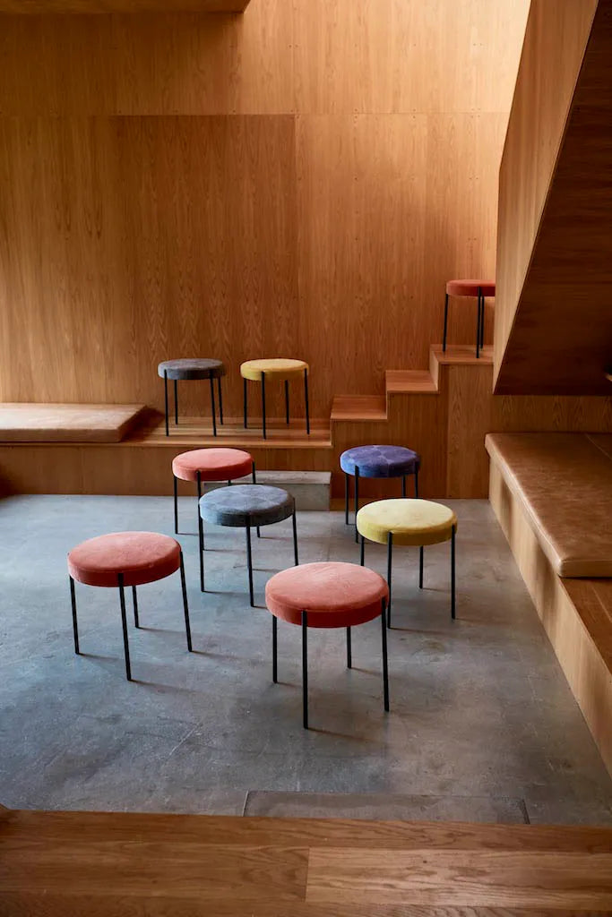 Serie 430 skammel, sort af Verner Panton - 7 - Jacobsen Plus