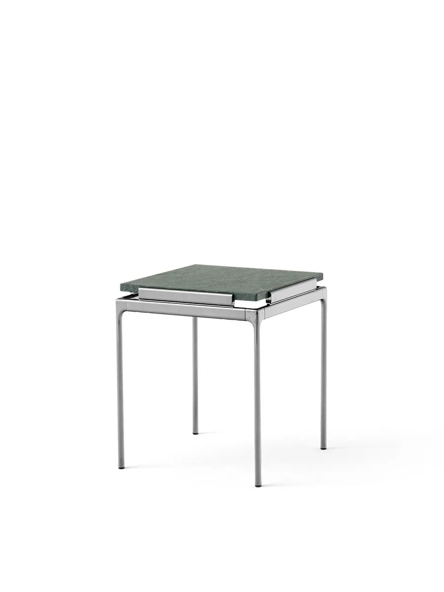 Sett LN11 Sidebord, verde guatemala marble/chrome fra &Tradition