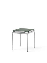 Sett LN11 Sidebord, verde guatemala marble/chrome fra &Tradition - 1 - Jacobsen Plus