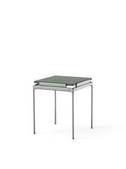 Sett LN11 Sidebord, verde guatemala marble/chrome fra &Tradition