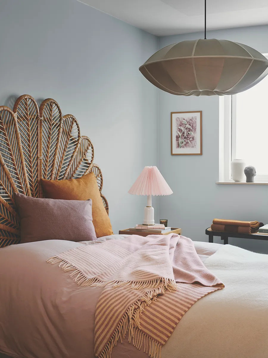 Bogø Plaid, dusty rose fra Silkeborg Uldspinderi