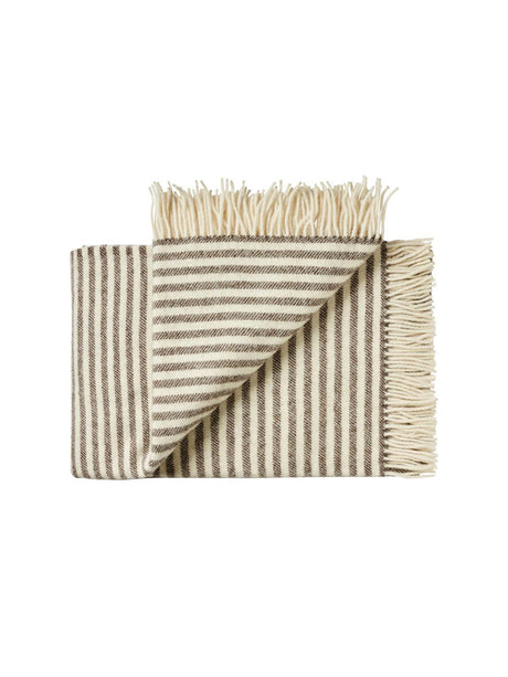 Bogø Plaid, earth brown fra Silkeborg Uldspinderi - 1 - Jacobsen Plus