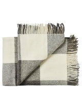 Ærø Plaid, grey white fra Silkeborg Uldspinderi - 1 - Jacobsen Plus