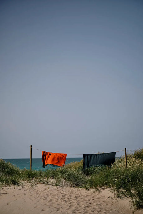 Franja Plaid, green/orange fra Silkeborg Uldspinderi - 4 - Jacobsen Plus