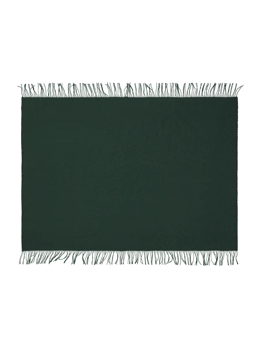 Franja Plaid, green/black fra Silkeborg Uldspinderi