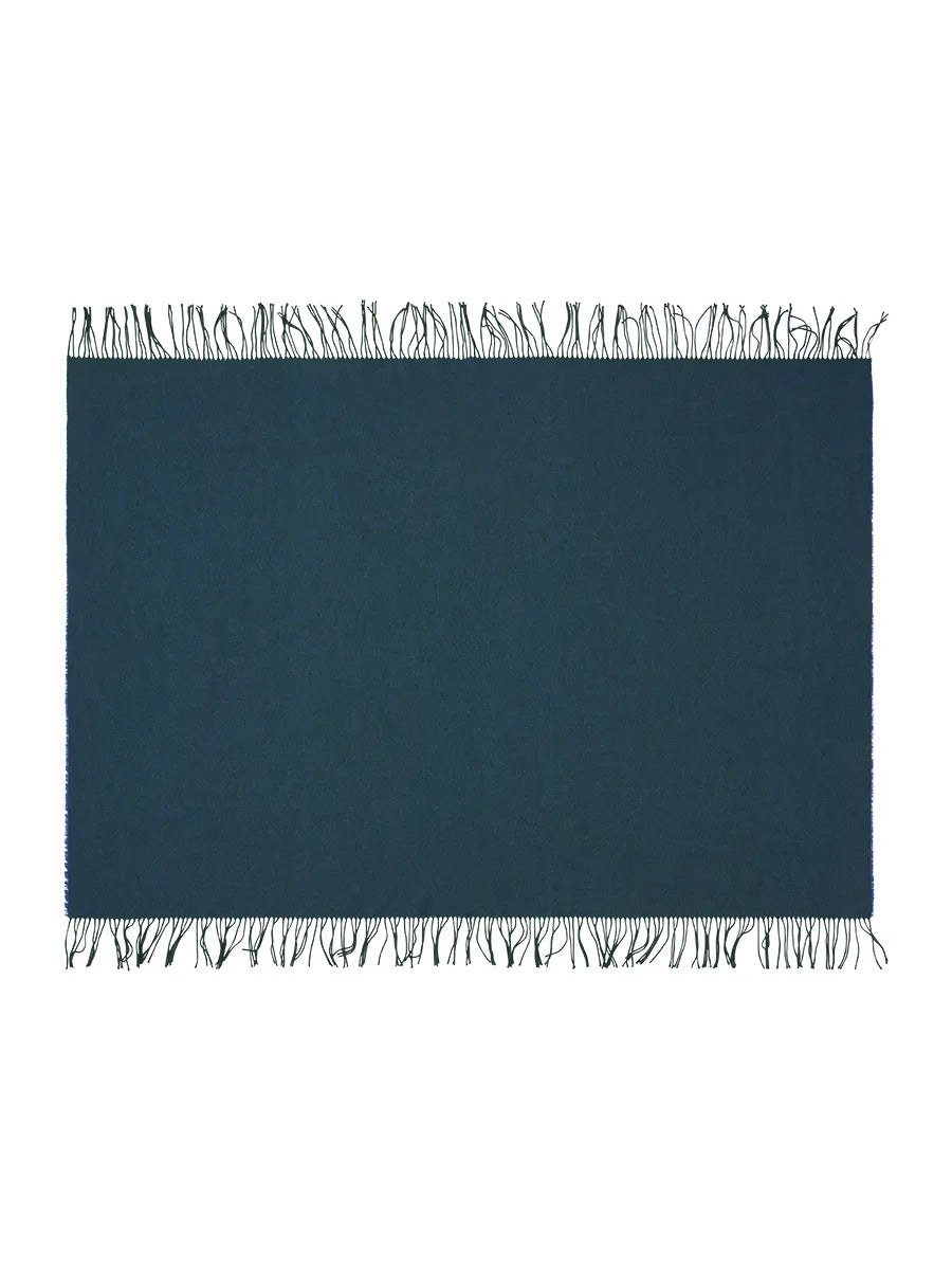 Franja Plaid, green/blue fra Silkeborg Uldspinderi