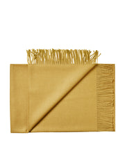 Lima Plaid, ochre yellow fra Silkeborg Uldspinderi