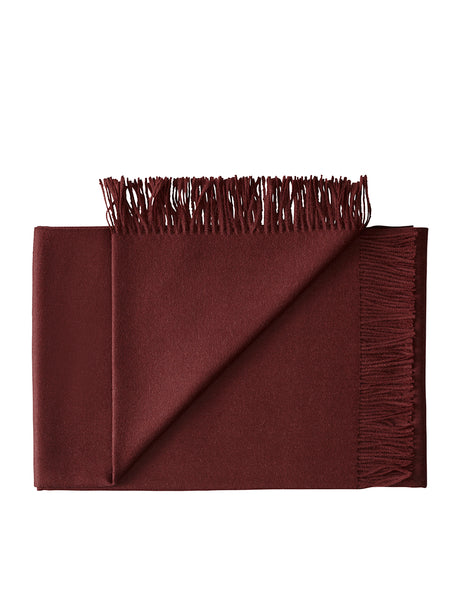 Lima Plaid, beetroot fra Silkeborg Uldspinderi - 1 - Jacobsen Plus