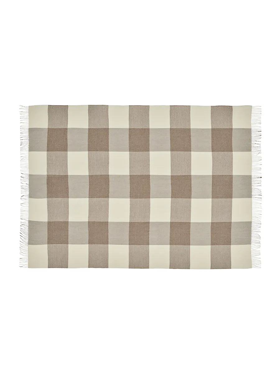 Santa Fe Plaid, walnut brown fra Silkeborg Uldspinderi