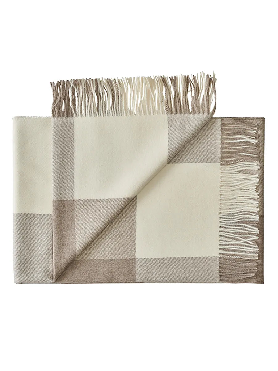 Santa Fe Plaid, walnut brown fra Silkeborg Uldspinderi