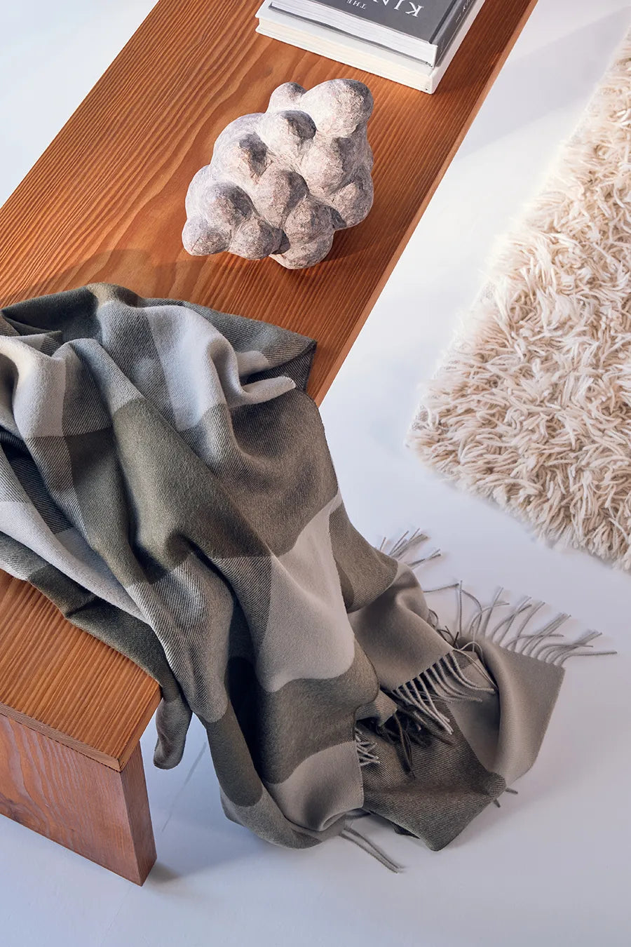 Santa Fe Plaid, umber fra Silkeborg Uldspinderi