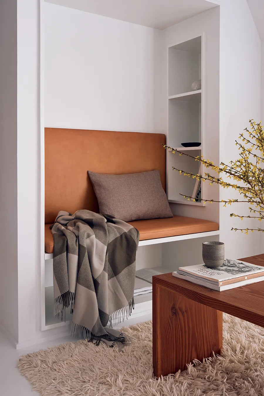 Santa Fe Plaid, umber fra Silkeborg Uldspinderi