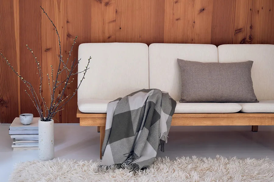 Santa Fe Plaid, umber fra Silkeborg Uldspinderi