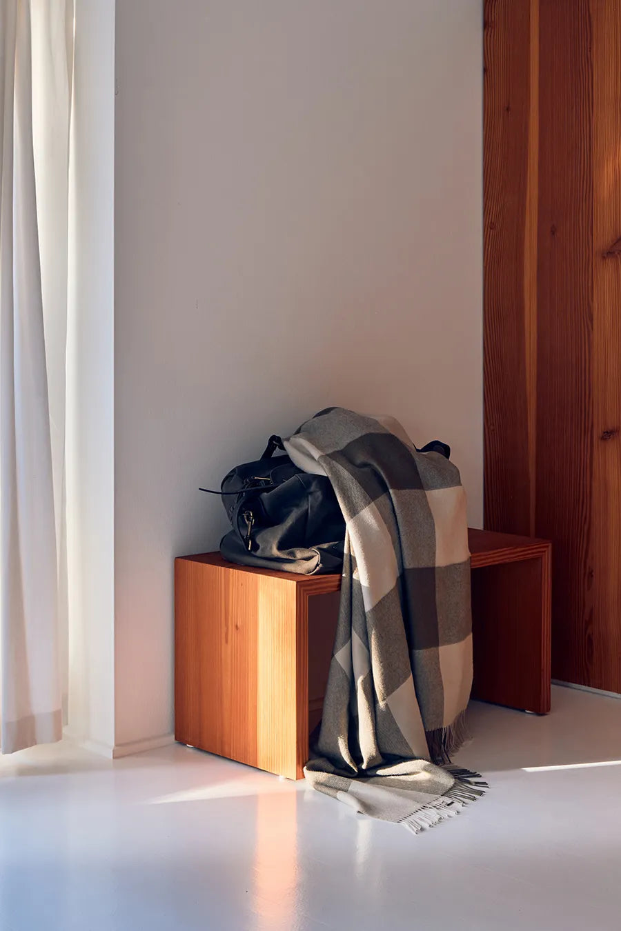 Santa Fe Plaid, umber fra Silkeborg Uldspinderi